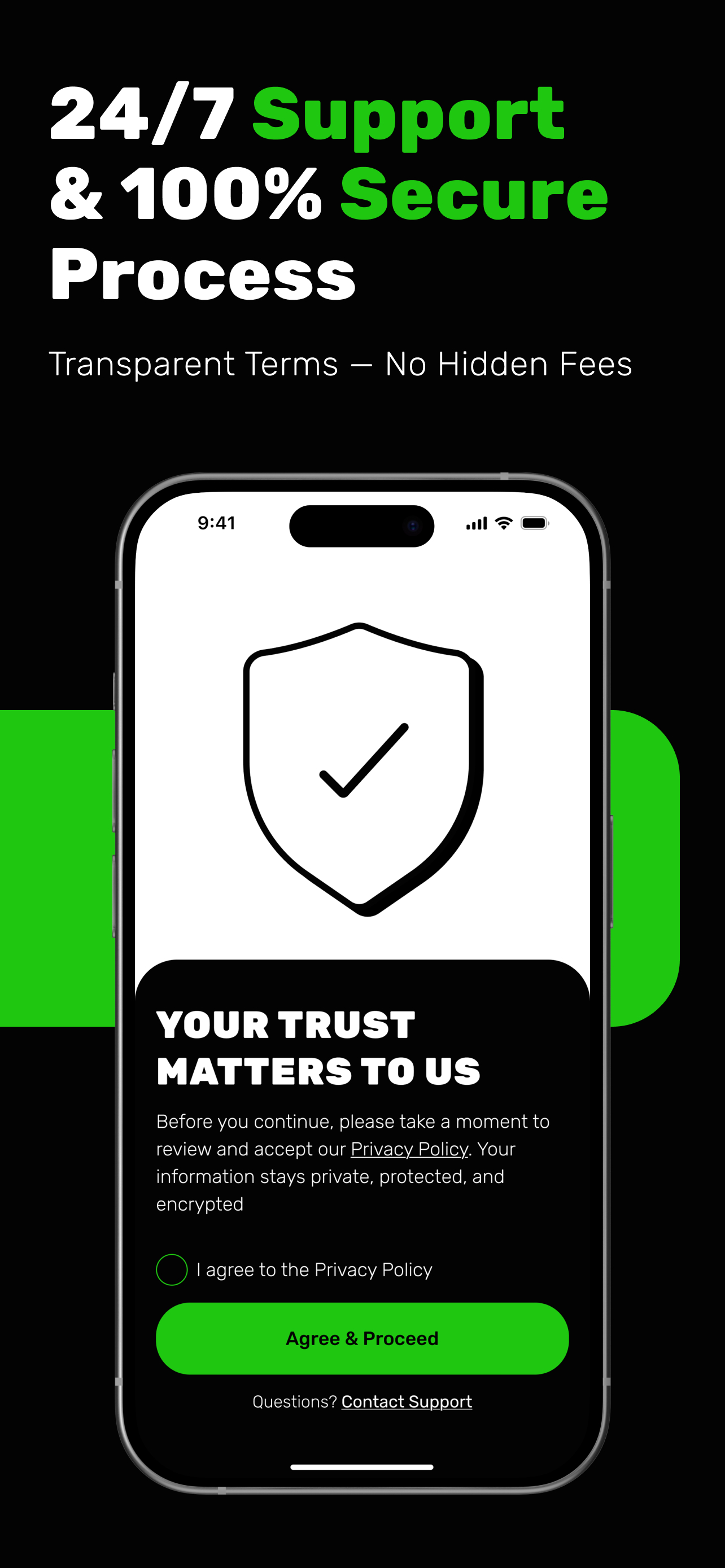 Instant Cash Advance・Fast.Cash app: confirmation screen